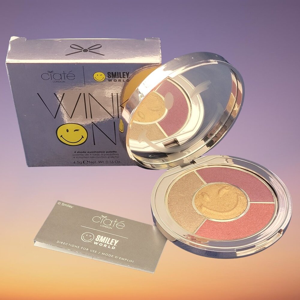 Ciate London x Smiley World WINK ON 4 Shade Eye Shadow Palette NIB